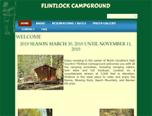 Tablet Screenshot of flintlockcampground.com